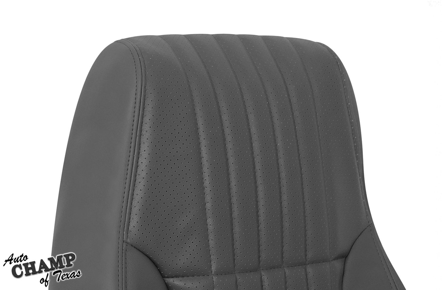 lean back seat upholstery gray leather firebird trans am