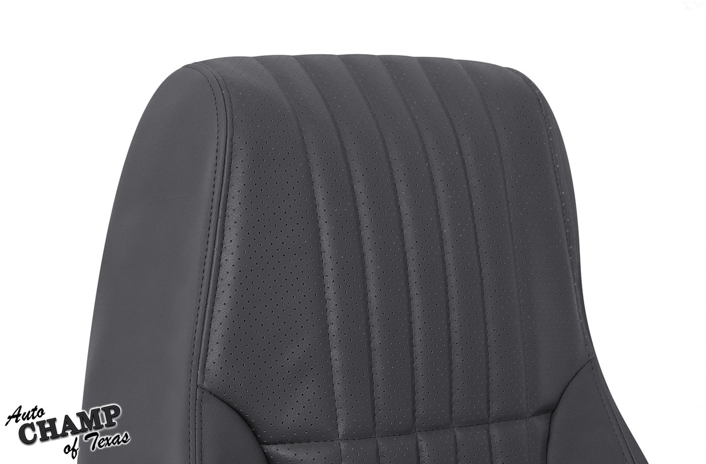 1993 1995 pontiac firebird trans am driver side leather lean back seat cover gray