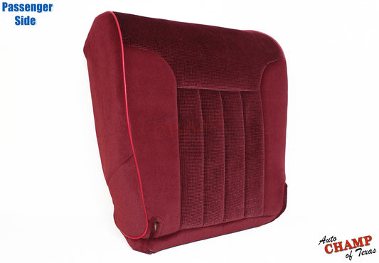 1994-1996 Dodge Ram 1500 SLT Laramie Passenger Side Bottom Cloth Seat Cover Red