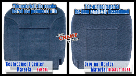 1995-1999 Chevy Silverado LS Z71 Driver Bottom Cloth Seat Cover & Cushion Navy Blue