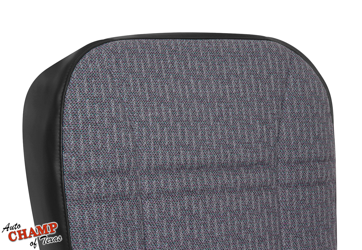 Close-up of 1999-2001 Jeep Cherokee Sport SE driver seat cover dark gray.