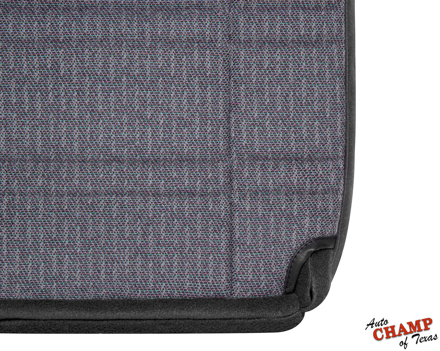 Close-up view of 1999-2001 Jeep Cherokee Sport SE driver seat cover in dark gray.