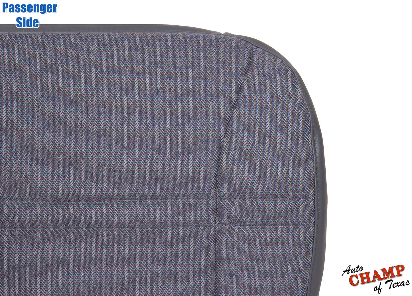 1997-1998 Jeep Cherokee Sport SE passenger seat cover mist gray close-up premium fabric