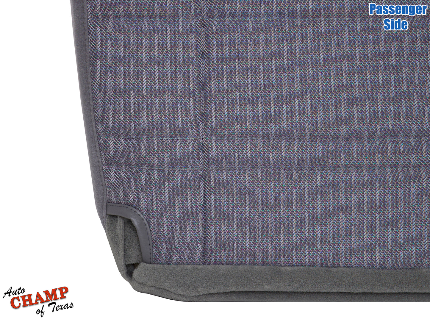 1997-1998 Jeep Cherokee Sport SE passenger seat cover mist gray close-up