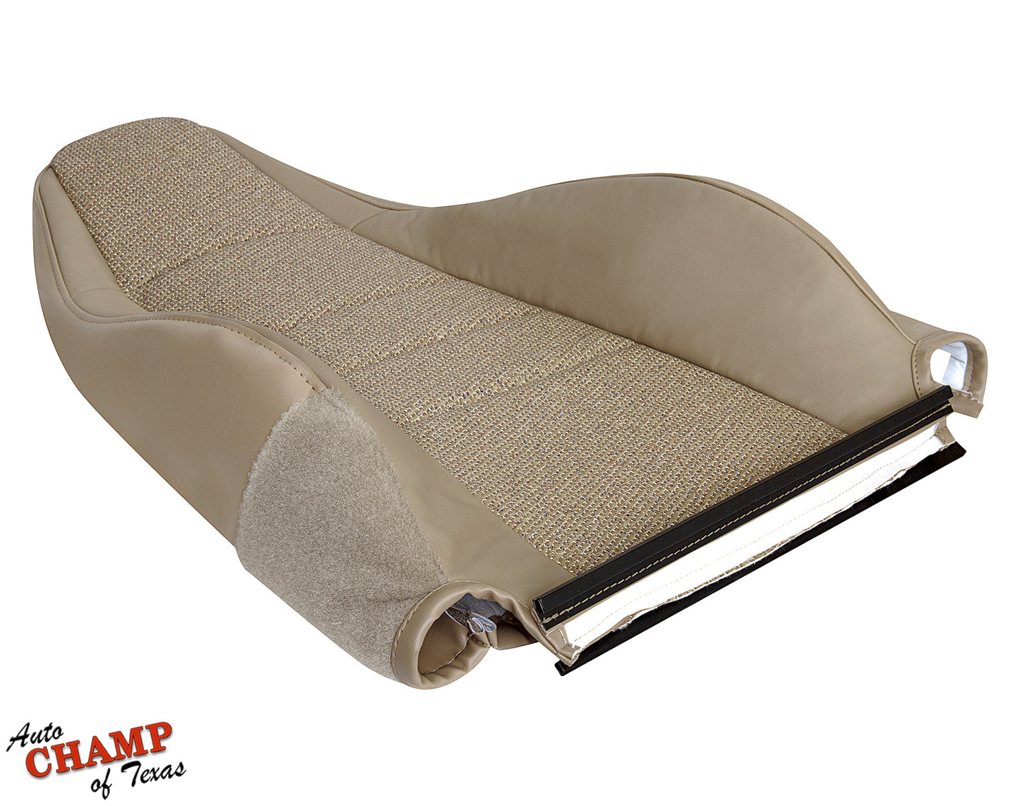 97 06 jeep wrangler driver side seat cover tan cloth replacement bottom view durable oem fit