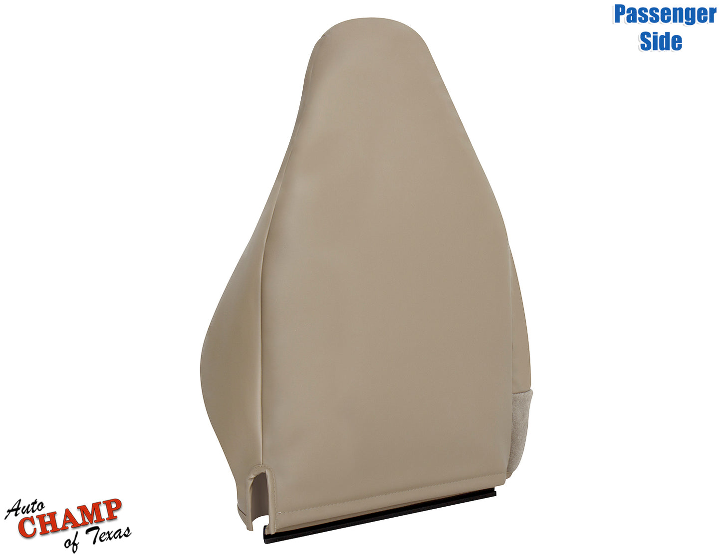 97 06 jeep wrangler passenger seat cover tan camel vinyl angled back view