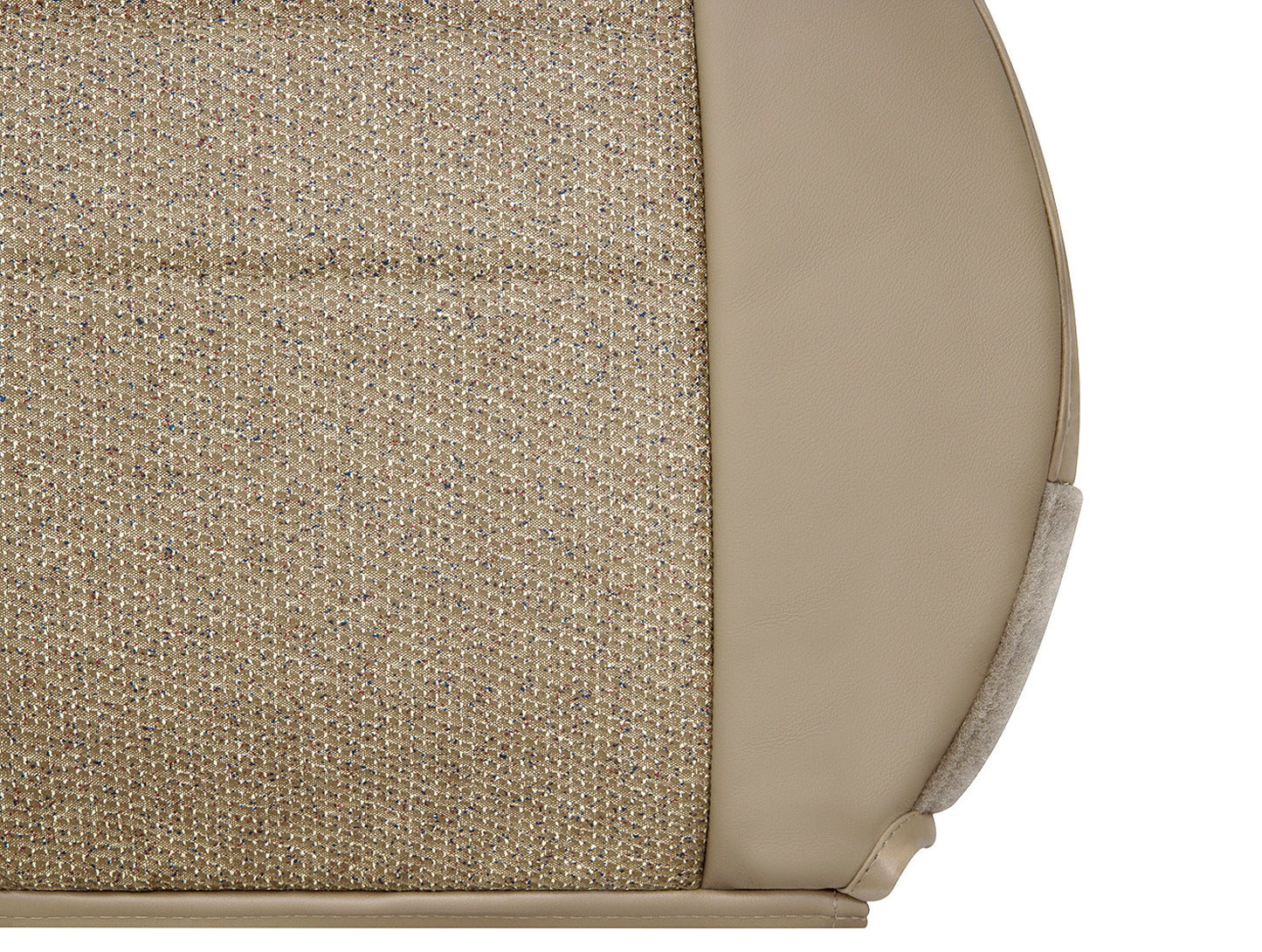 97 06 jeep wrangler passenger seat cover tan camel cloth closeup