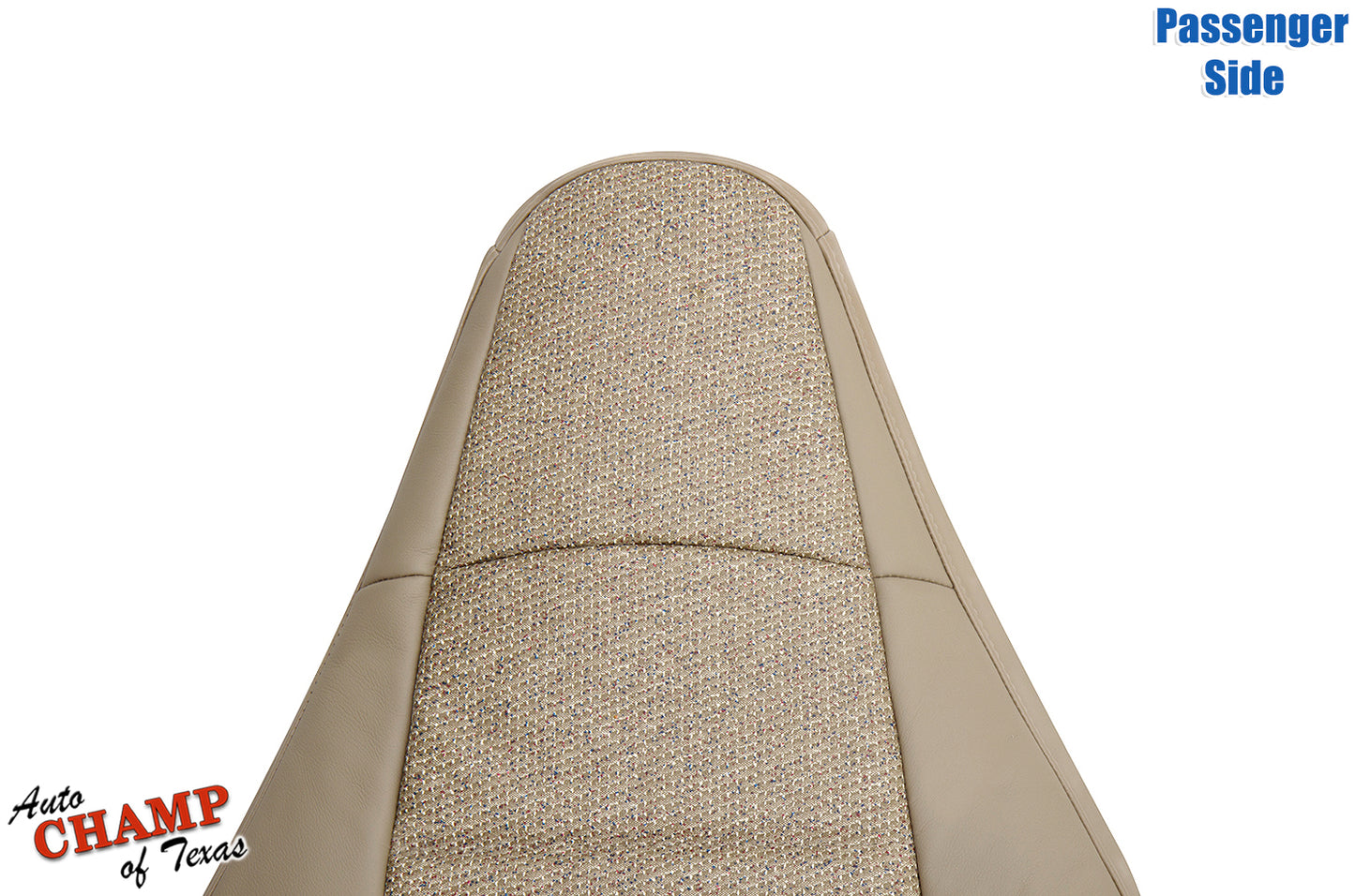 97 06 jeep wrangler seat cover passenger side tan camel cloth straight view