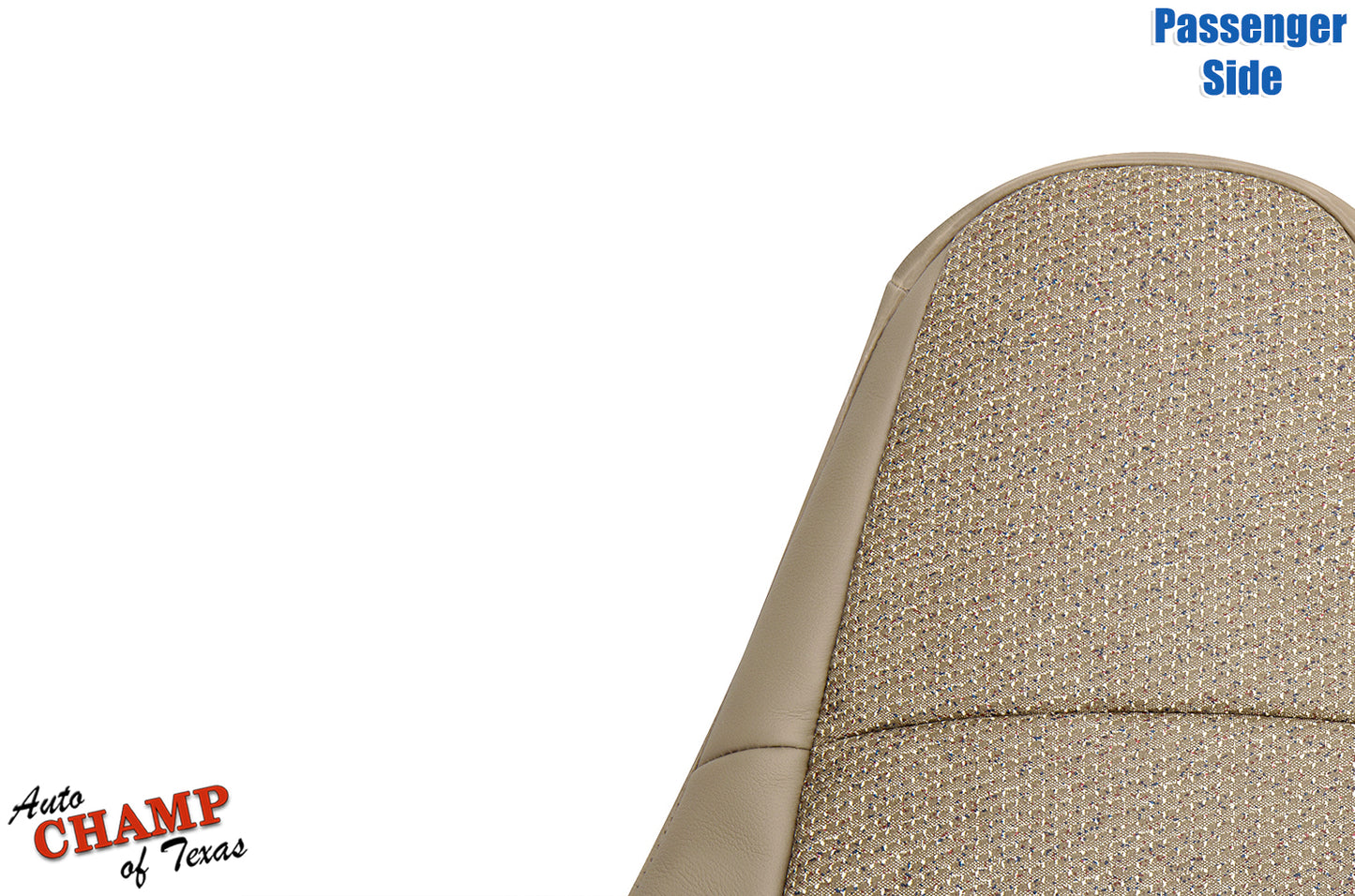 97 06 jeep wrangler passenger seat cover tan camel cloth top view replacement