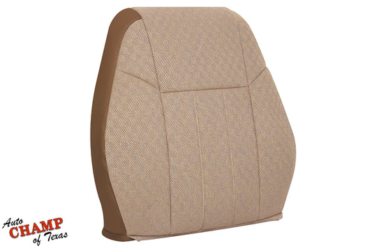 1997-1998 Jeep Cherokee Classic driver lean back cloth seat cover tan