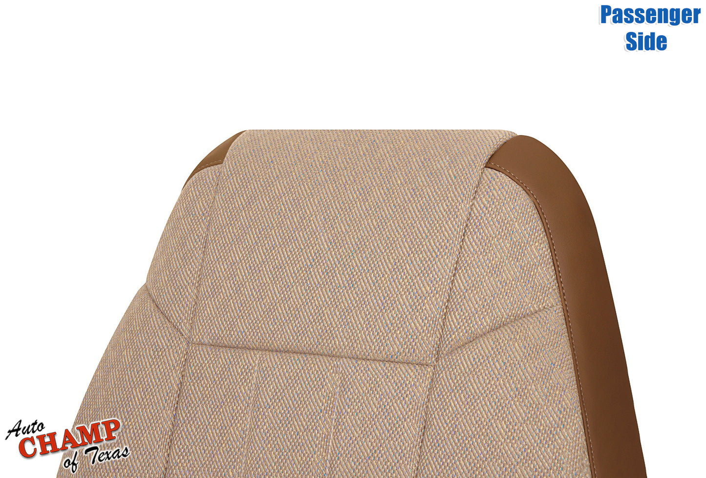 1997-1998 Jeep Cherokee Classic passenger seat cover close-up tan replacement
