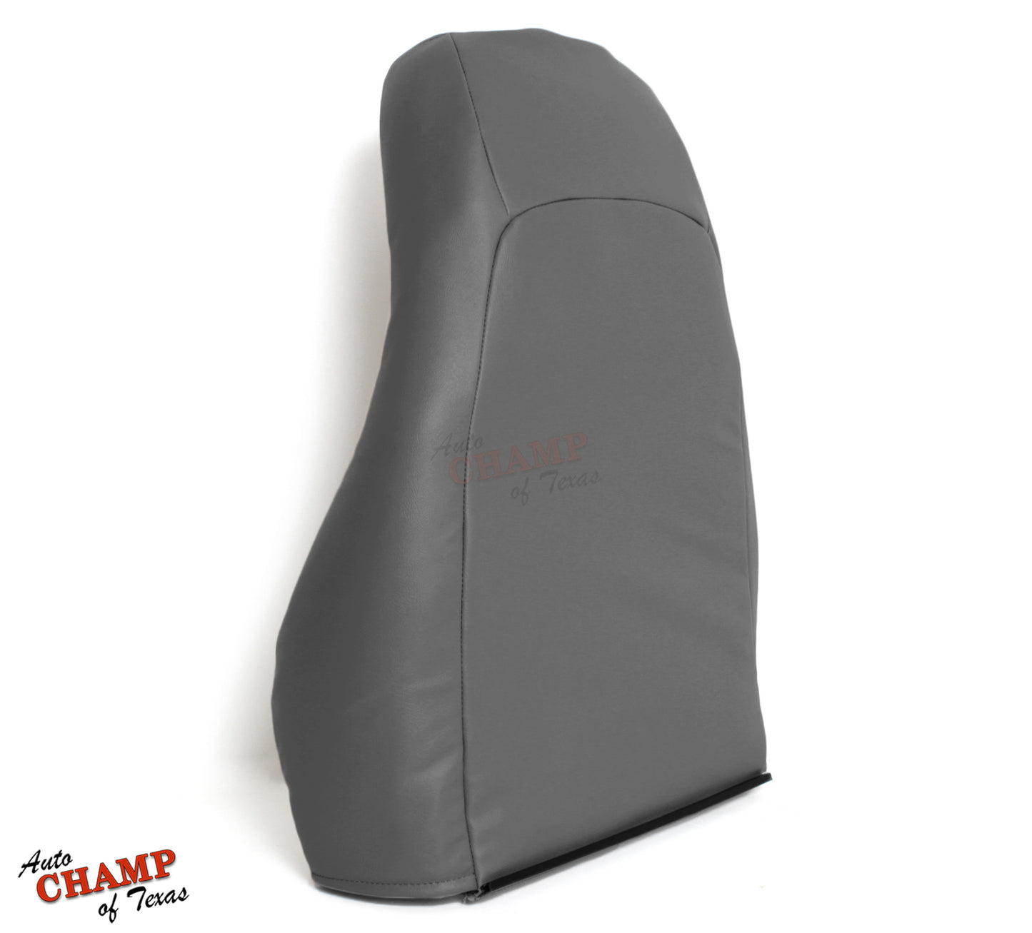 Gray perforated leather seat cover for driver side lean back replacement for 1997-1999 models.