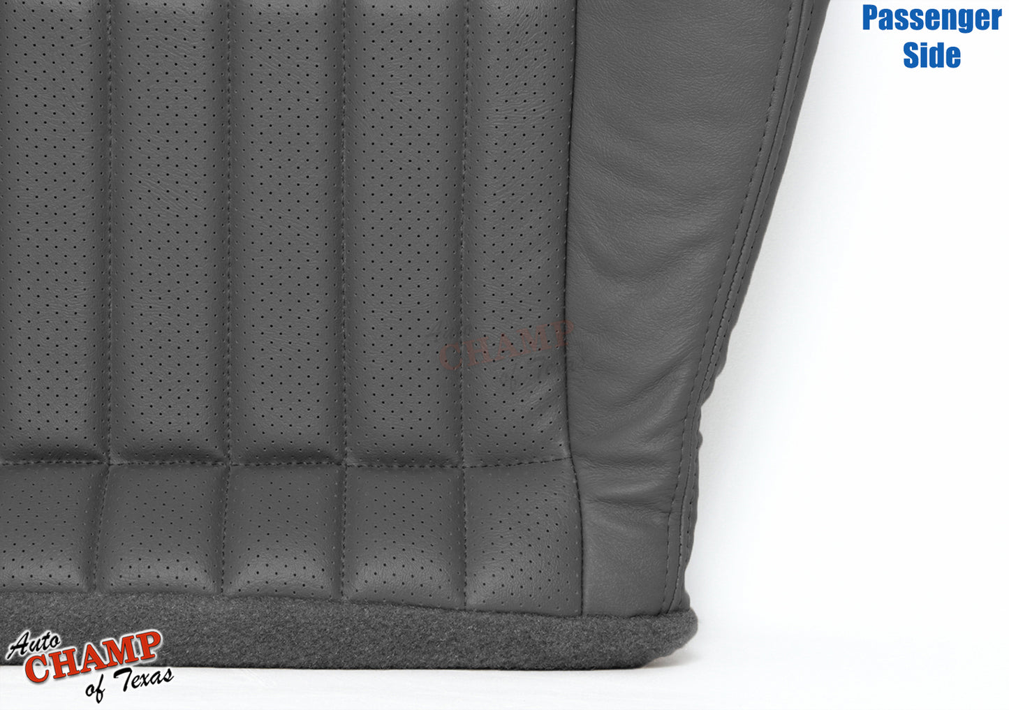 1997-1999 Chevy Camaro Z28 RS SS Passenger Bottom Leather Seat Cover Dark Gray