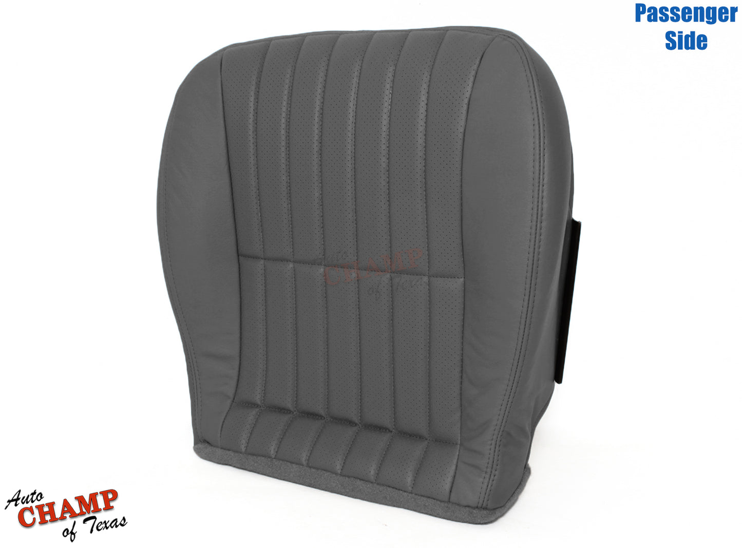 1997-1999 Chevy Camaro Z28 RS SS Passenger Bottom Leather Seat Cover Dark Gray