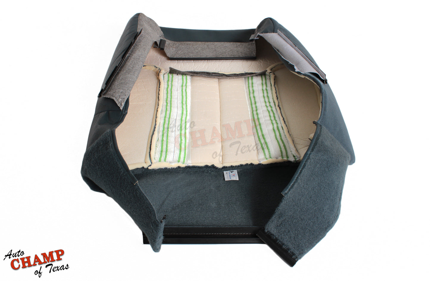 underside label view cloth seat dodge ram spruce