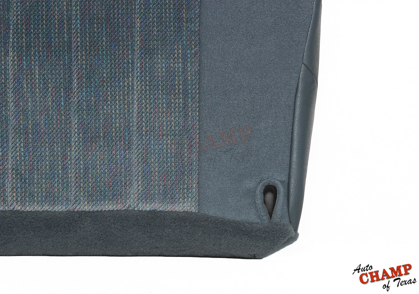 corner detail seat cloth dodge ram spruce blue