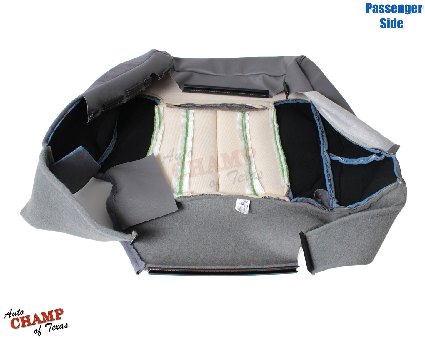 mist gray cloth trim seat cushion dodge ram slt
