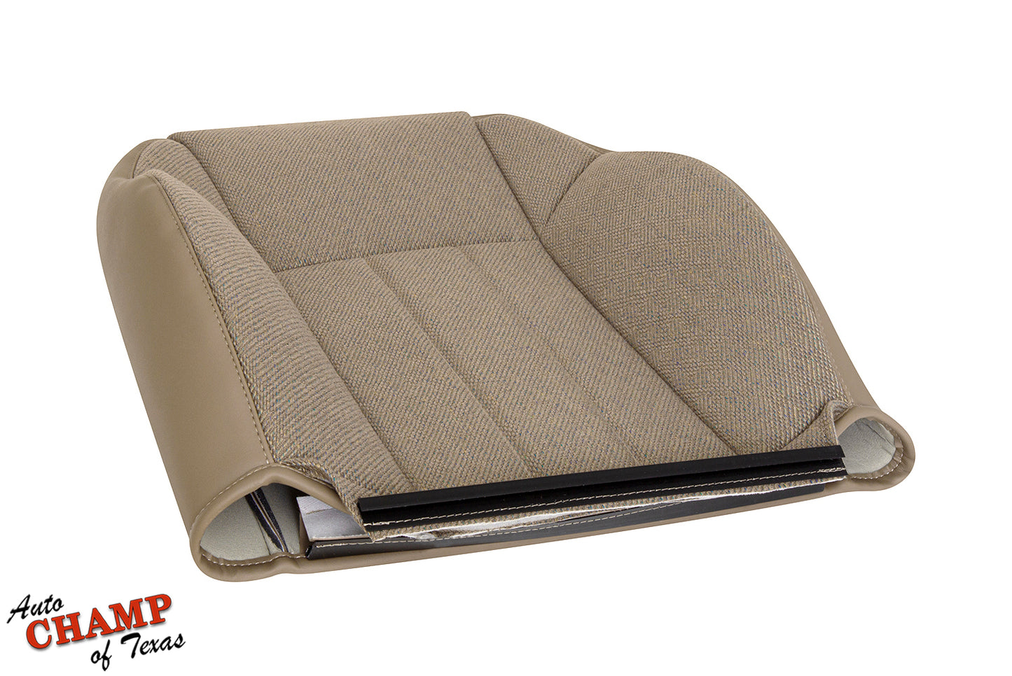 Driver side lean back seat cover in tan camel for 1999-2001 Jeep Cherokee Classic.