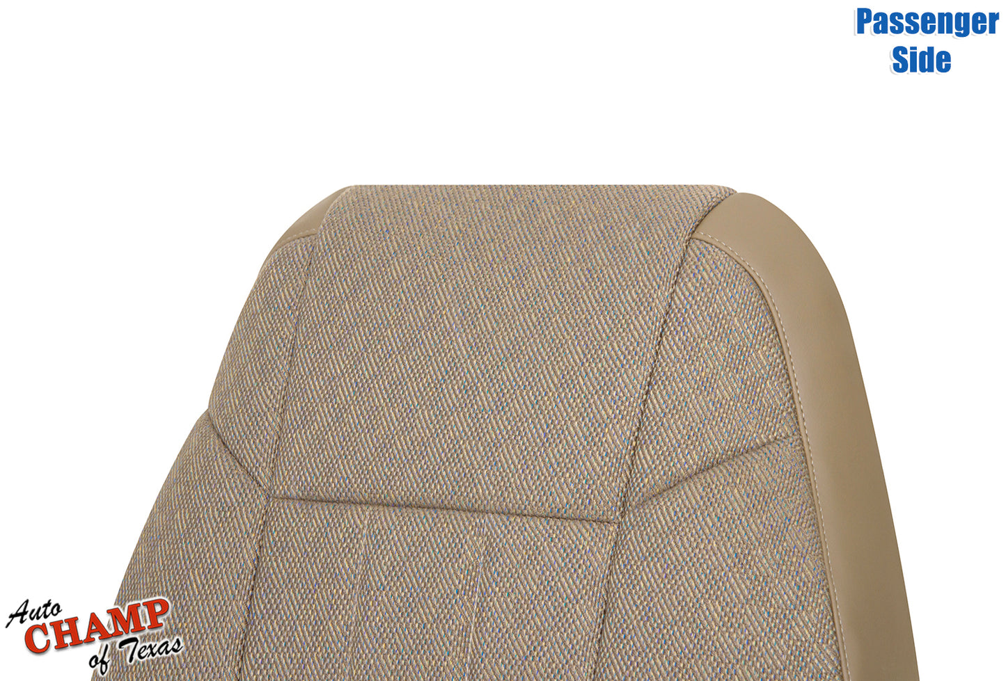 1999-2001 Jeep Cherokee Classic passenger side lean back replacement cloth seat cover in tan camel color.