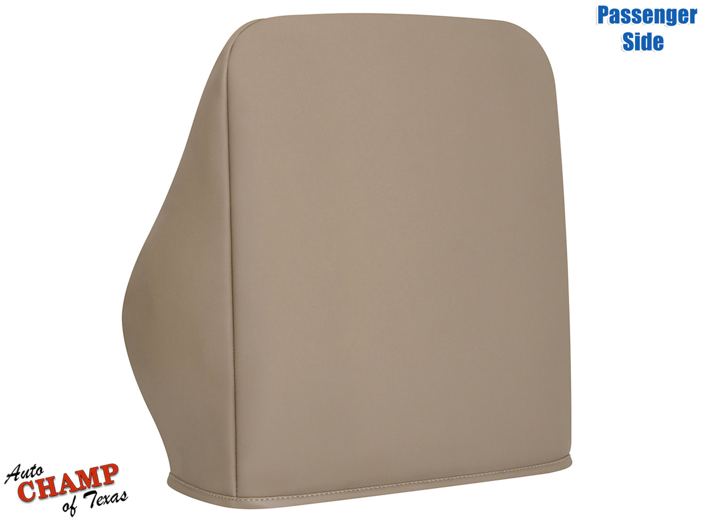 Passenger side lean back seat cover for 1999-2001 Jeep Cherokee Classic in tan camel color.