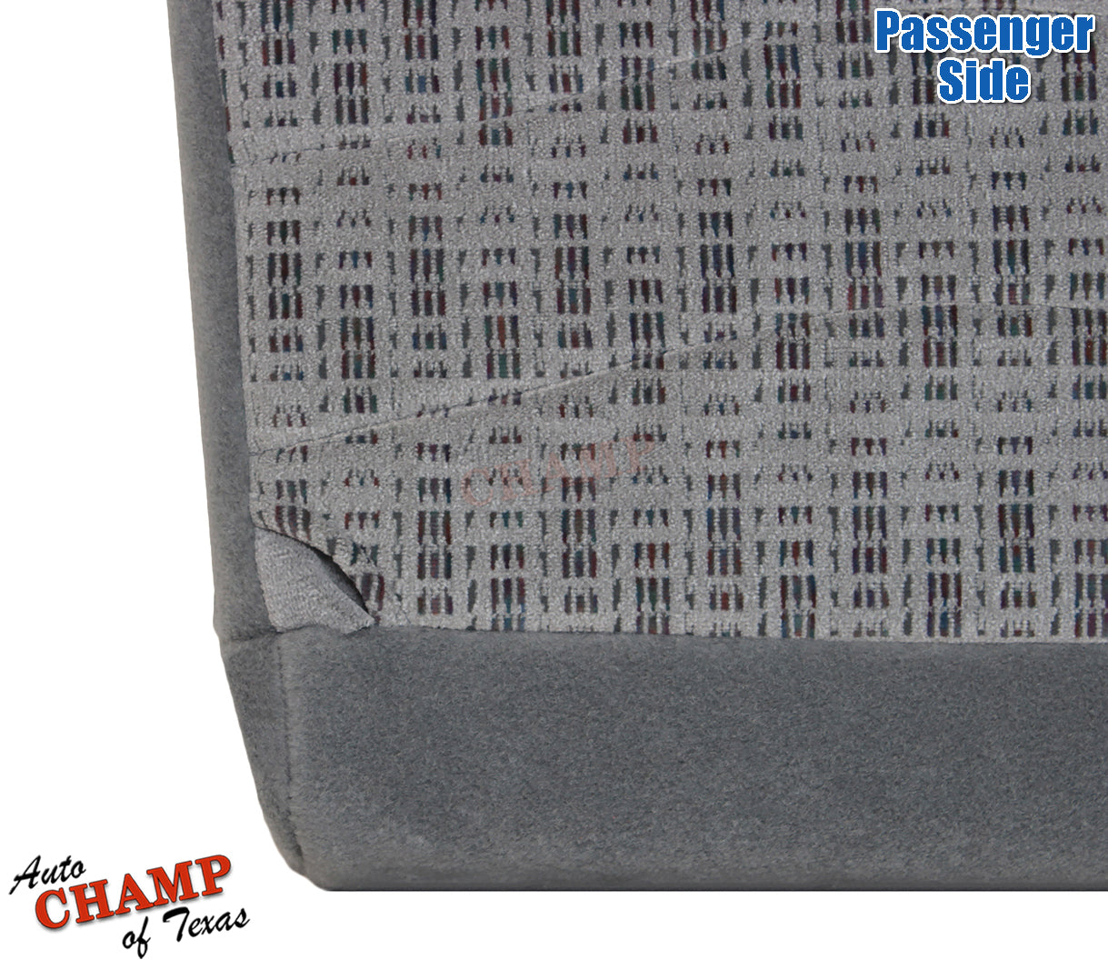 ford f250 xlt 1994 1997 passenger bottom seat cover gray cloth 40 20 40
