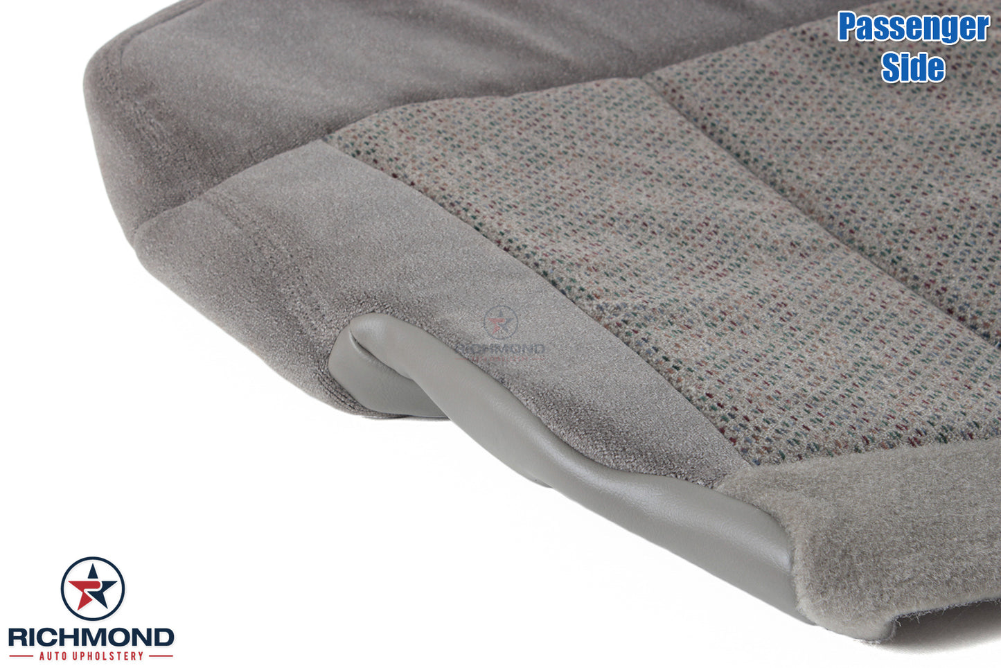 passenger side seat bottom cloth cover gray silverado ls z71 1999 2002