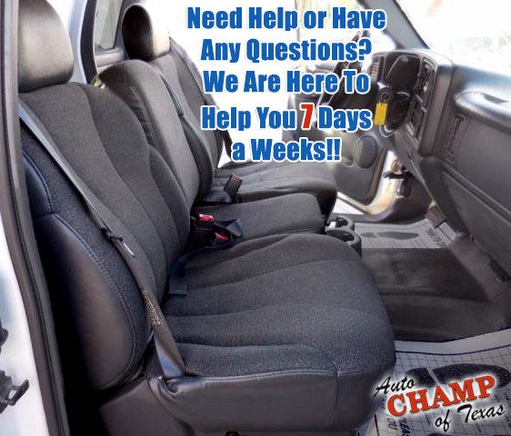 1999 2002 gm work truck cloth seat cover replacement interior view