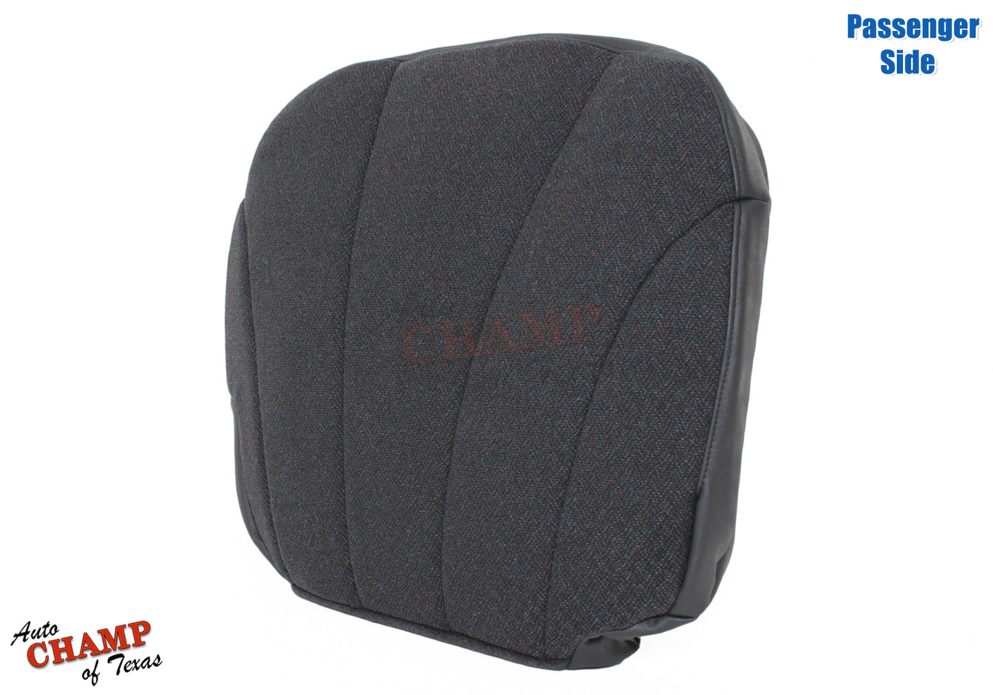 1999 2002 gm work truck passenger backrest seat cover black cloth replacement