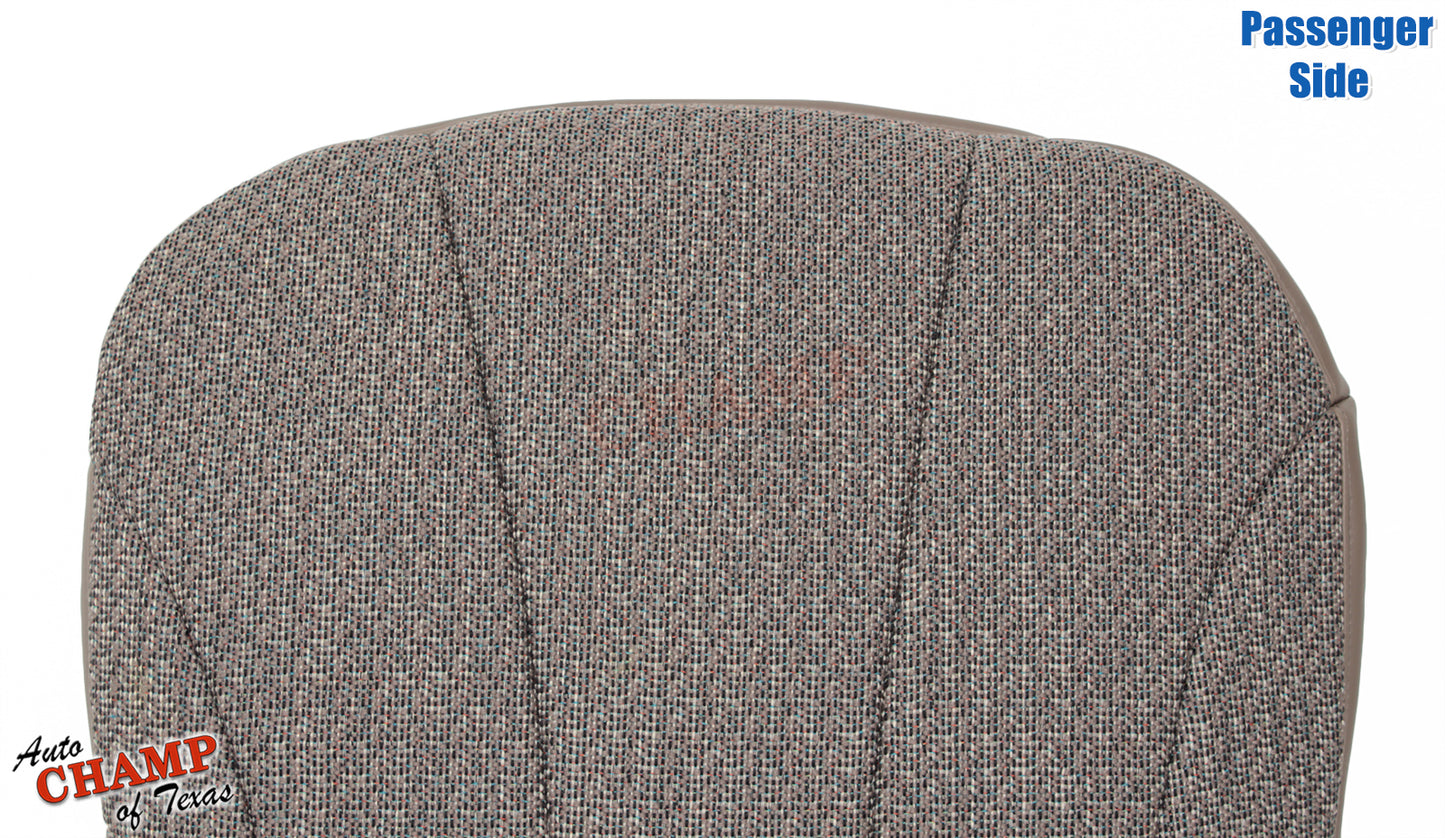 1999 2002 gmc sierra passenger seat cover top tan cloth replacement