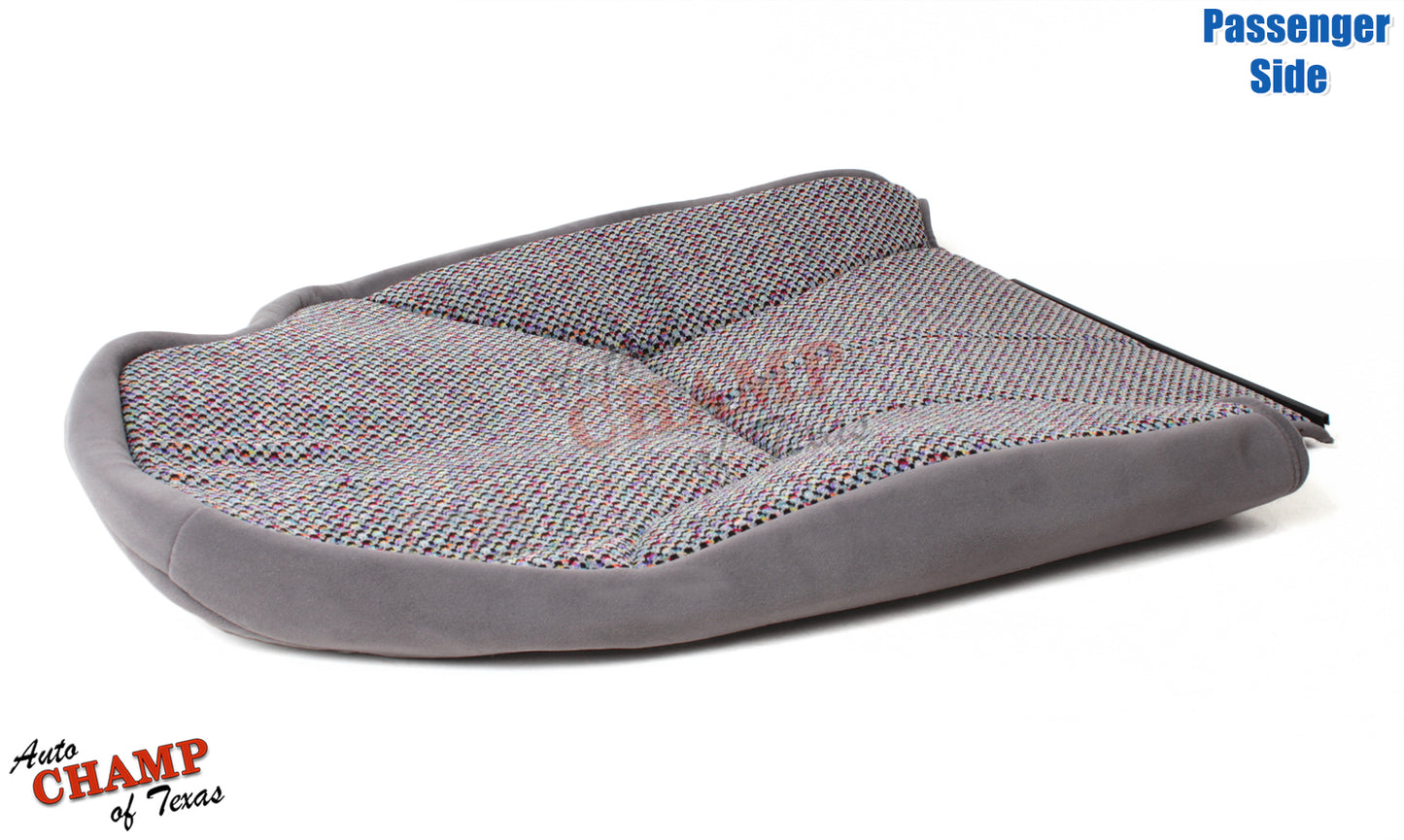 1998 2001 dodge ram 1500 slt laramie passenger side bottom cloth seat cover light gray