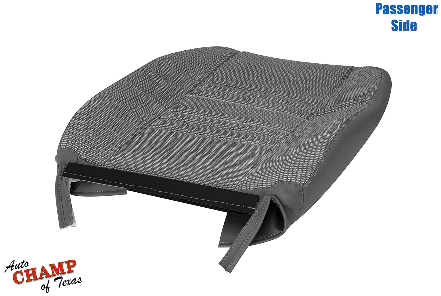 dodge ram 3500 passenger seat cover gray close up