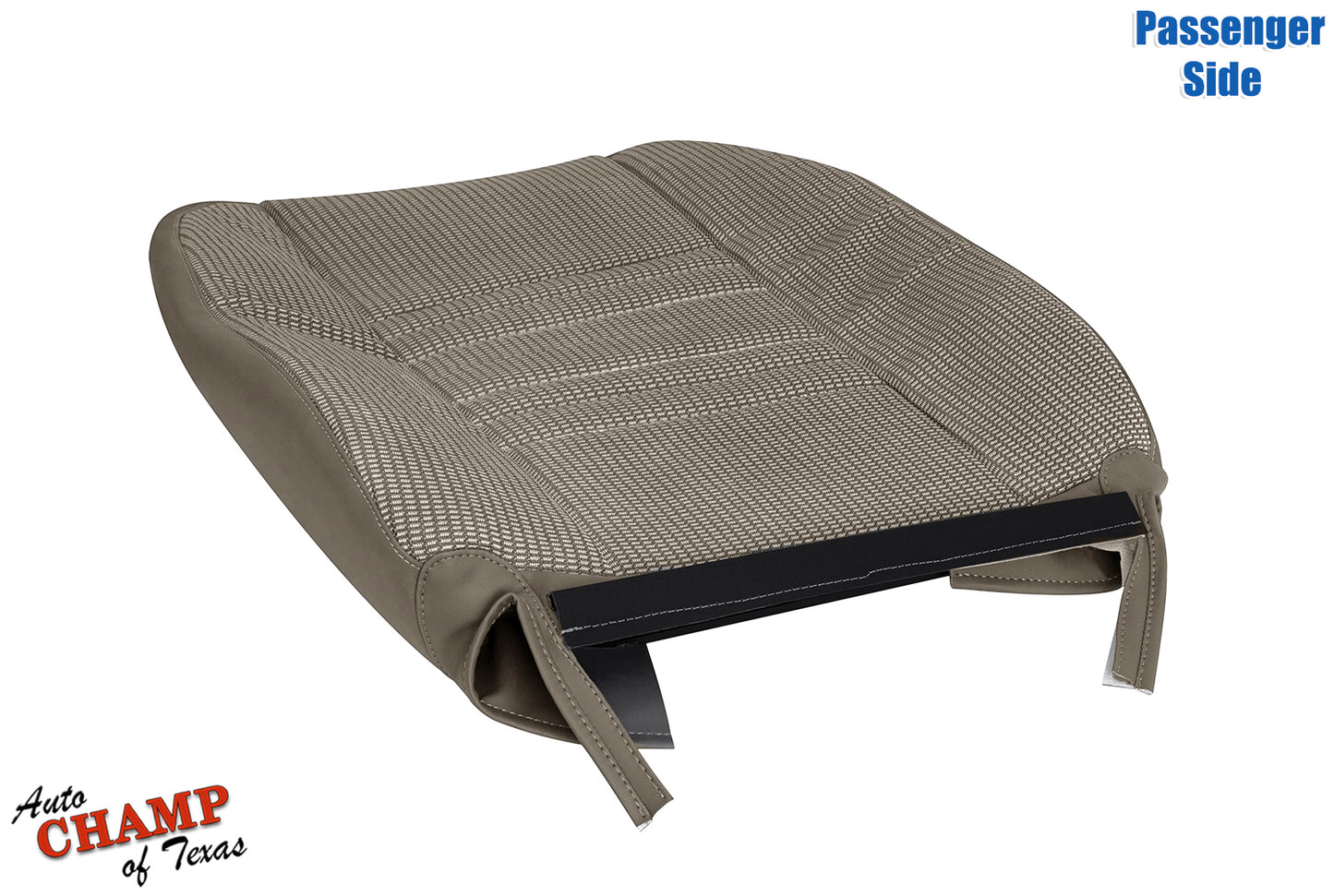 2006 2009 dodge ram passenger lean back seat cover medium khaki tan flattened view