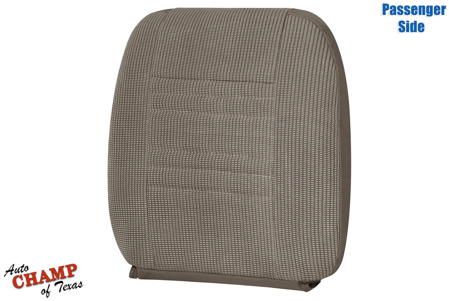 2006-2009 Dodge Ram Passenger Lean Back Seat Cover - Medium Khaki Tan Angled Side View
