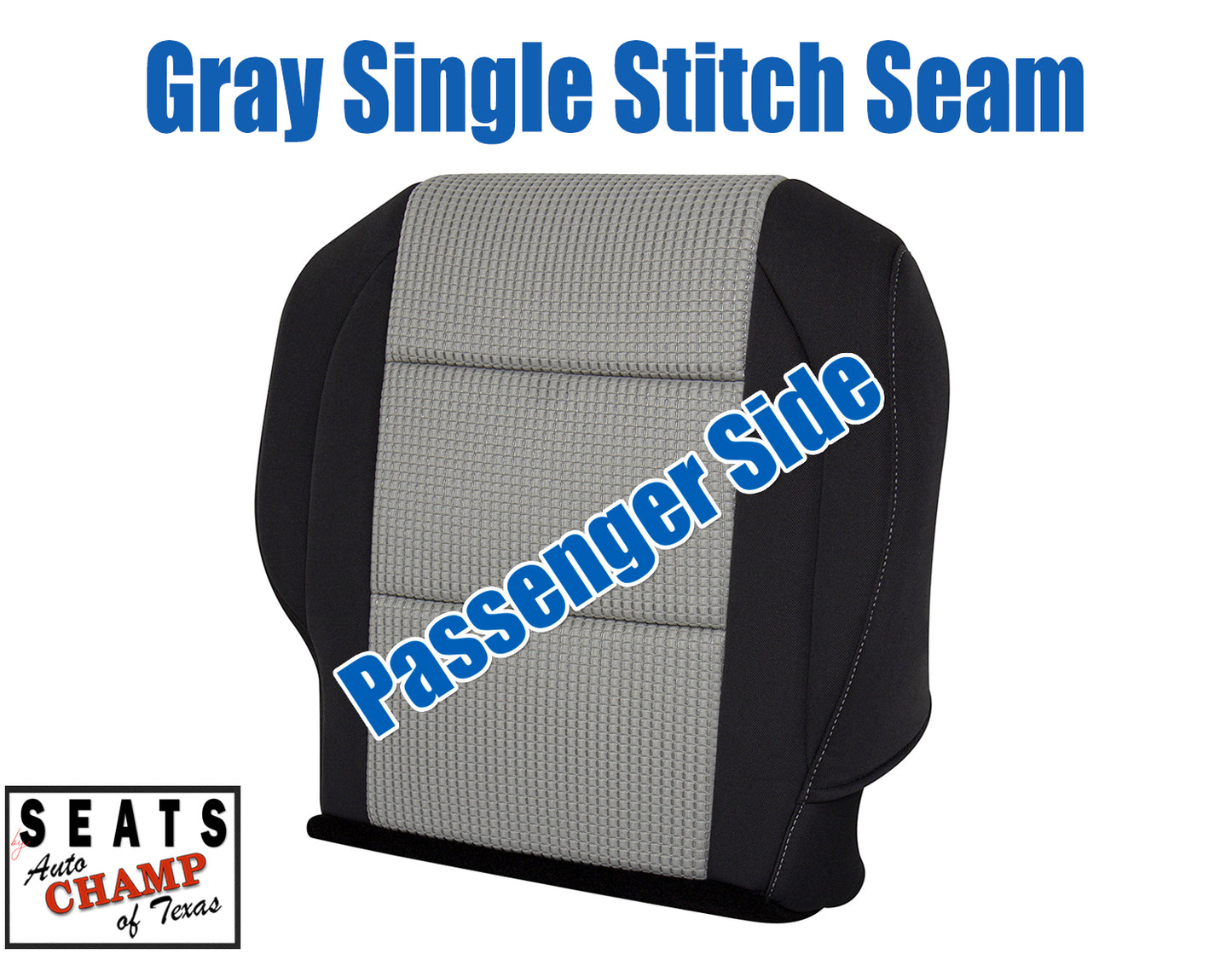 nissan titan 2008 2015 black and gray passenger bottom seat cloth