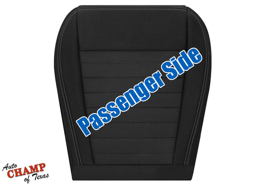 2019-2023 Ford Ranger Passenger Side Bottom Cloth Seat Cover Black