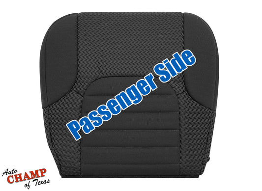 2005–2021 Nissan Frontier Passenger Side Bottom Cloth Seat Cover Dark Gray