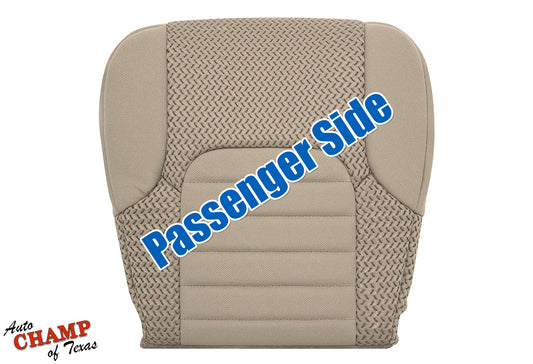 2005–2021 Nissan Frontier Passenger Side Bottom Cloth Seat Cover Beige Tan