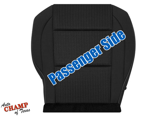 2008-2015 Nissan Titan Passenger Side Bottom Cloth Seat Cover Black