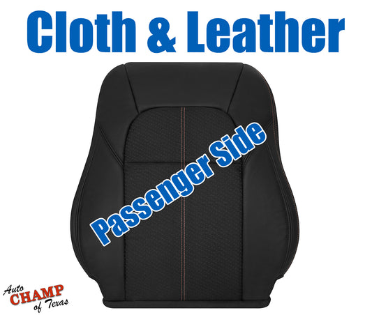 2019-2022 Nissan Altima SR Passenger Lean Back Leather Cloth Seat Cover Black