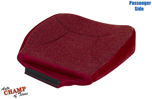 1992-1993 Ford Bronco XLT Passenger Bottom Cloth Seat Cover Scarlet Red