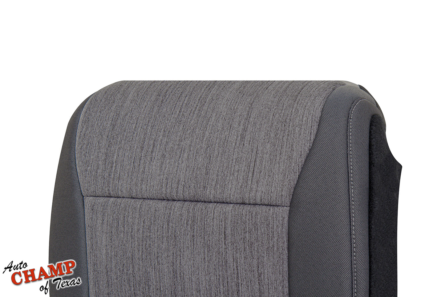 2021 2025 ford f150 xl base passenger side seat cover upper view gray cloth closeup auto champ of texas