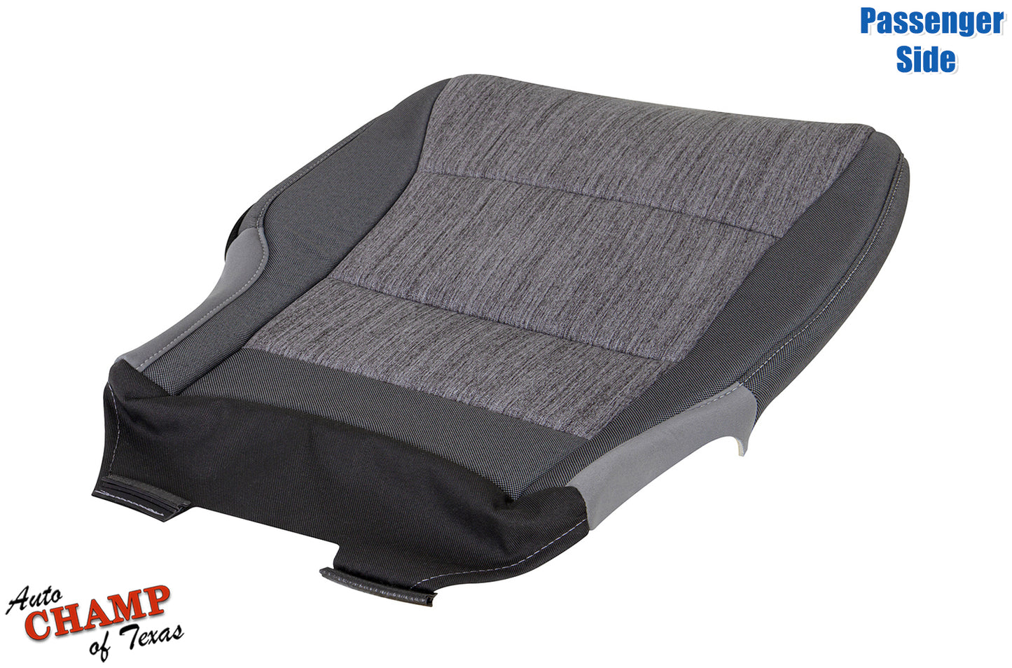 2021 2025 ford f150 xl base passenger side bottom seat cover angled view gray cloth