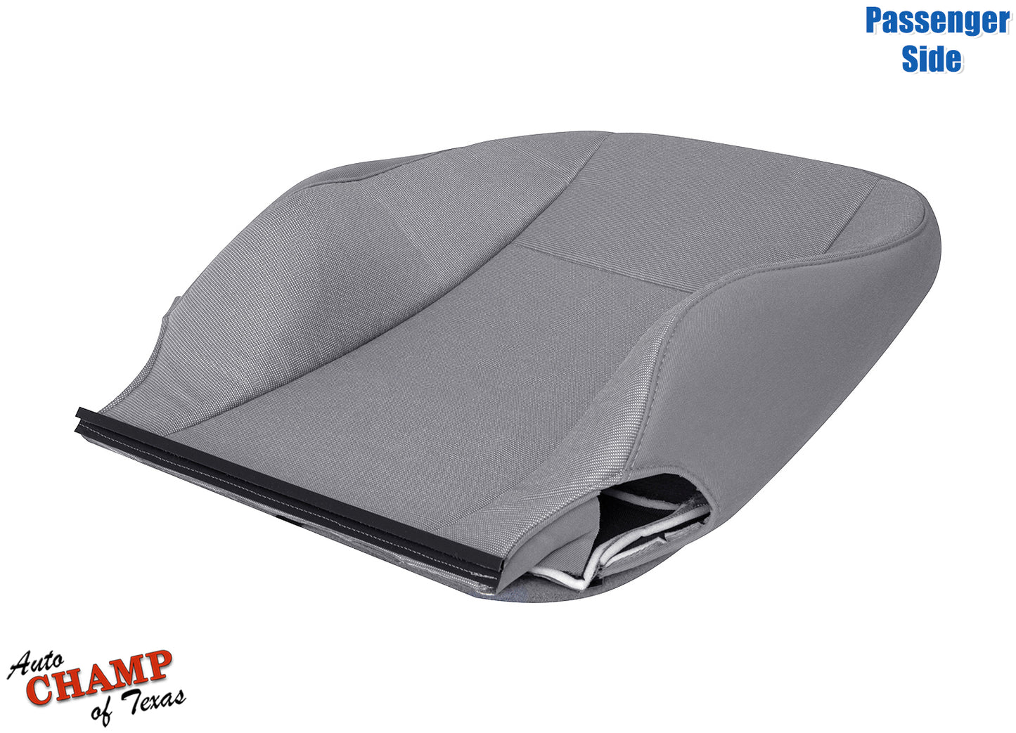 2014 2019 ford transit van passenger cloth seat cover pewter gray angled