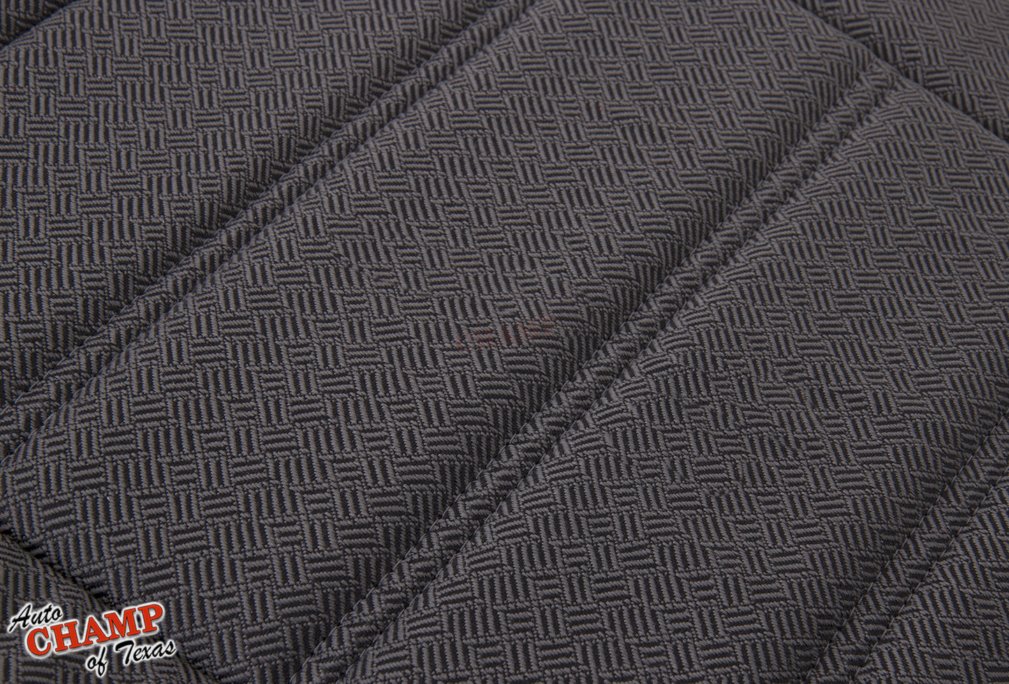 2002 2005 ford explorer xls bottom seat cover gray cloth seam stitching closeup