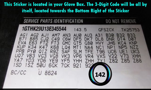 chevy camaro glove box sticker trim code 142 gray leather seat id