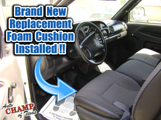 1998-2002 Dodge Ram 1500 ST Driver Side Bottom Seat Cover Dark Gray