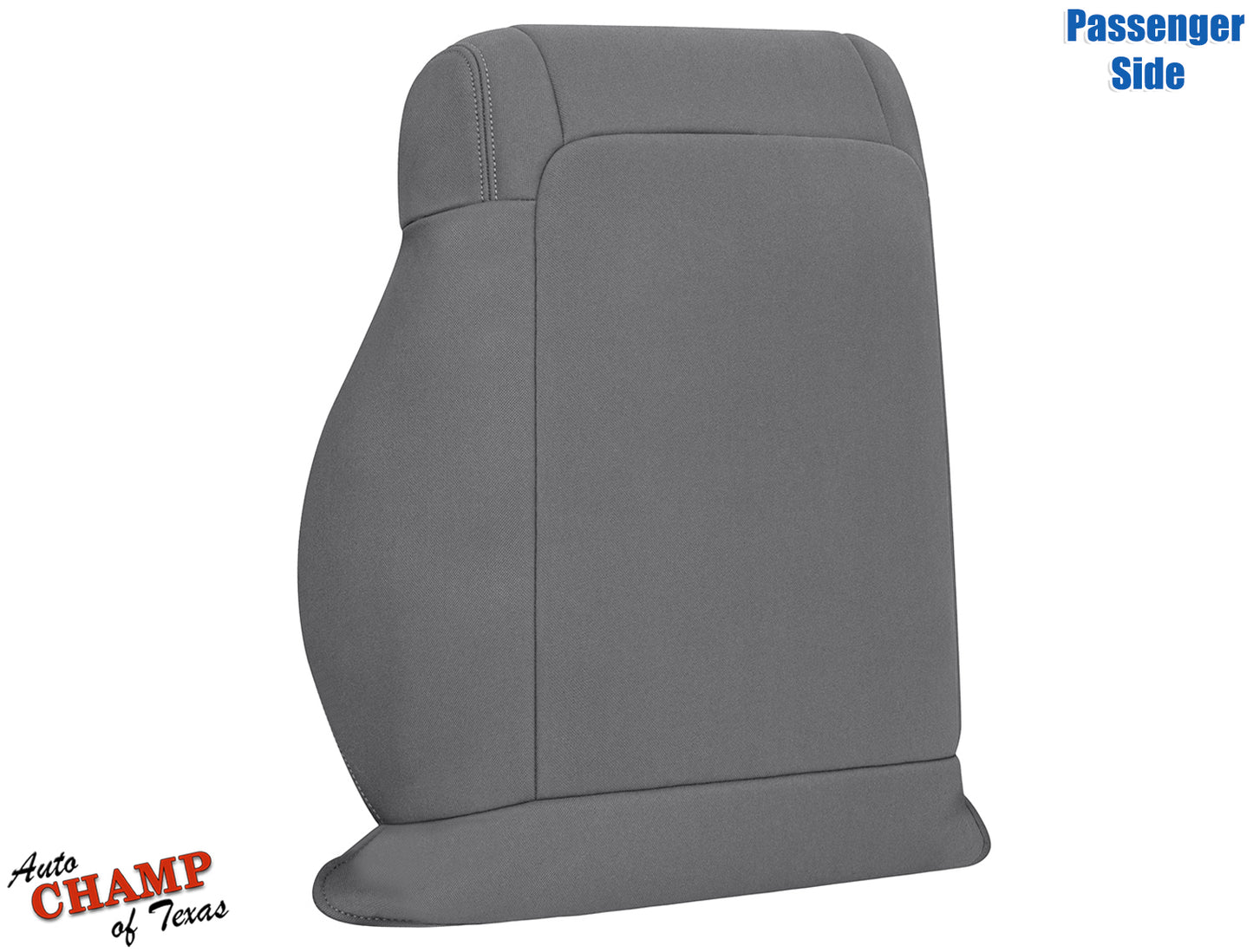 2008-2010 Jeep Wrangler X Passenger Side Lean Back Cloth Seat Cover 2-Tone Gray