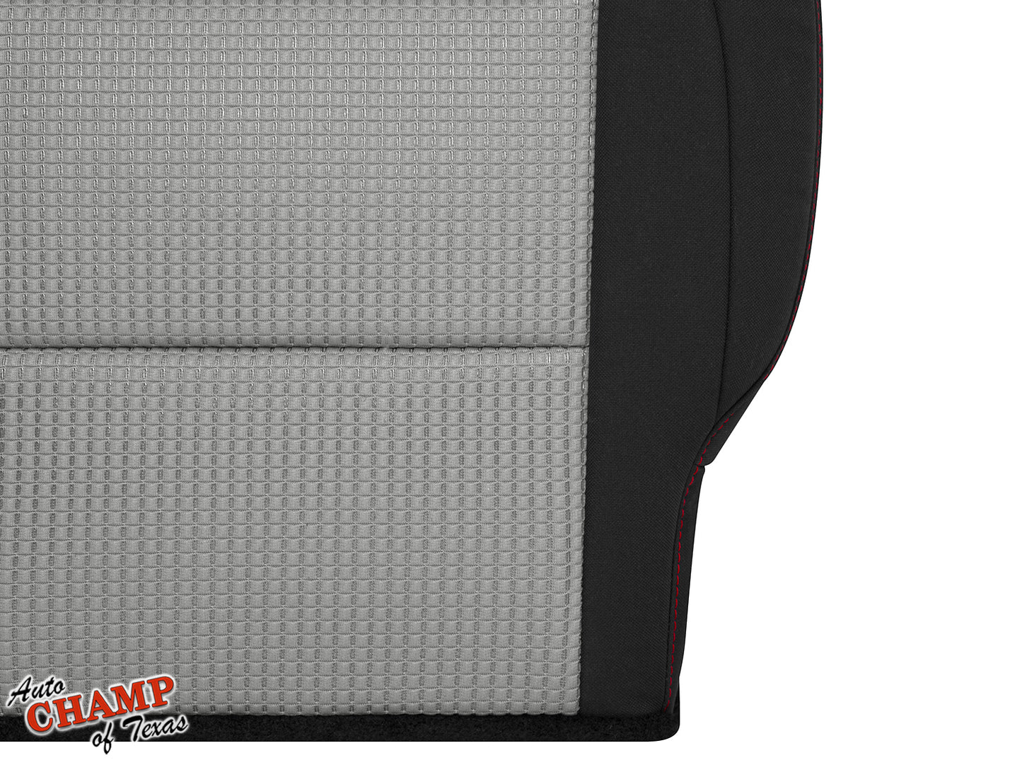 nissan titan 2008 2015 driver side seat cloth red stitch gray black