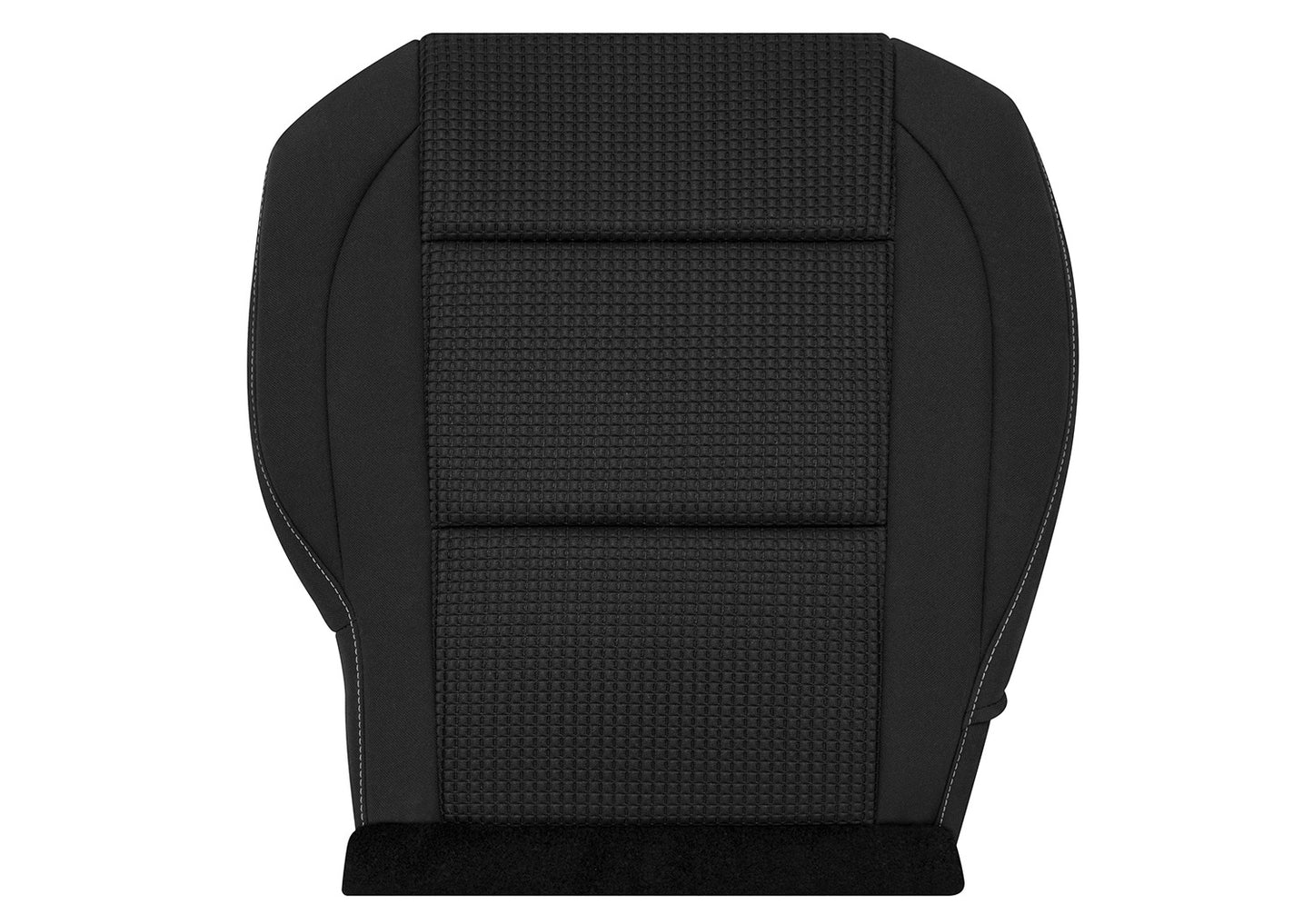 2008-2015 Nissan Titan Passenger Side Bottom Cloth Seat Cover Black