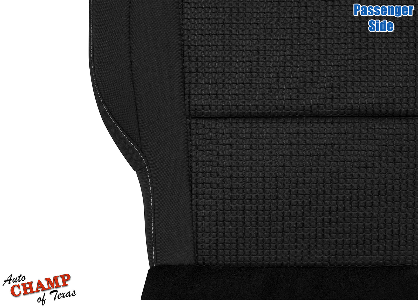 titan passenger seat bottom cover black 2008 2015 cloth